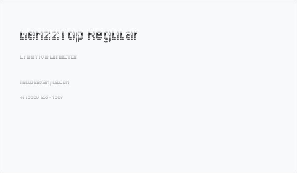 GenzzTop Regular Business Card