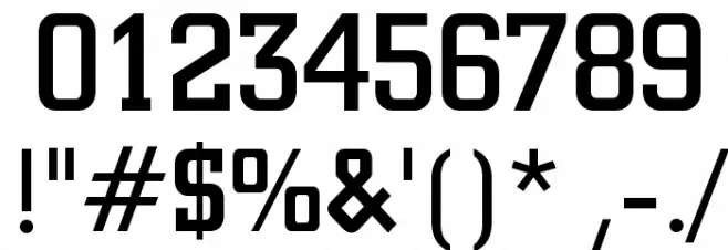 Geo 957 Normal Font OTHER CHARS