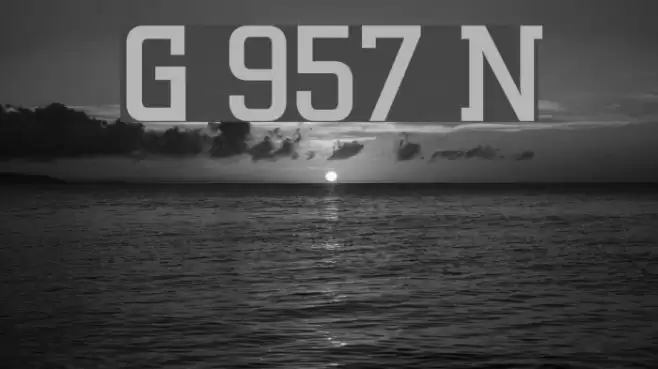 Geo 957 Normal Font examples