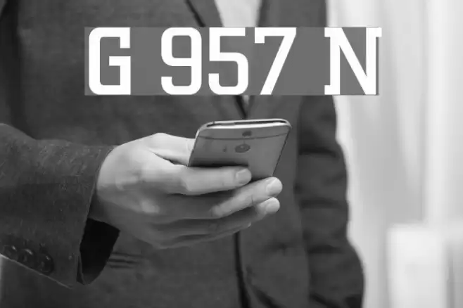 Geo 957 Normal Font examples