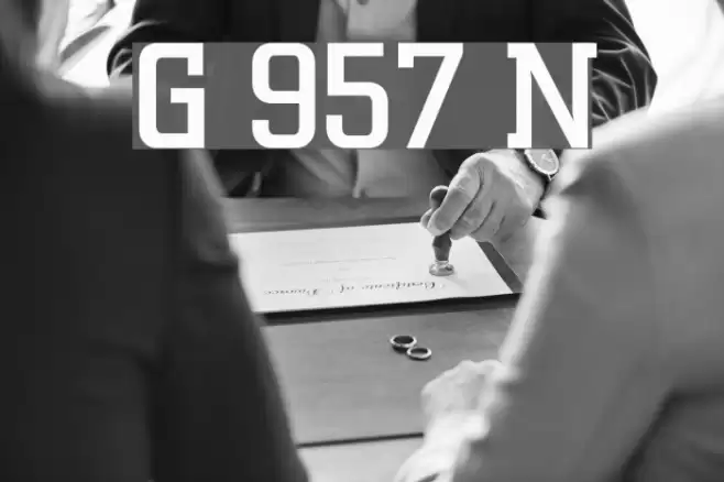 Geo 957 Normal Font examples