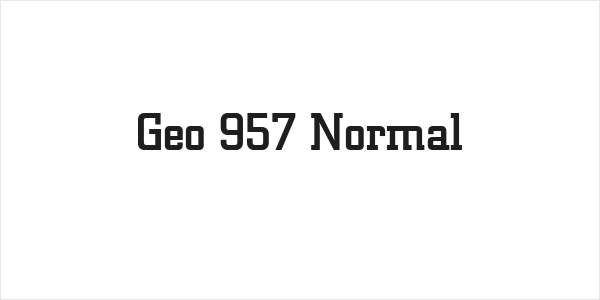 Geo 957 Normal Logo