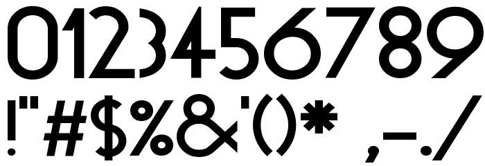 Geo Bold Font OTHER CHARS