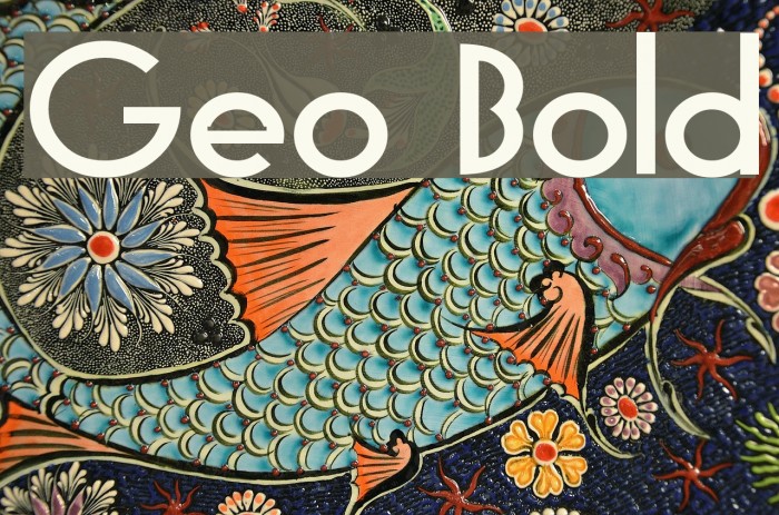Geo Bold Font examples