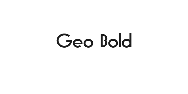 Geo Bold Logo