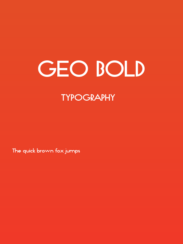 Geo Bold Poster