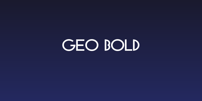 Geo Bold Social Header