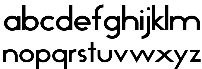 Geo Bold Font LOWERCASE