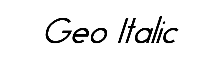 Geo Italic  Fuentes Gratis Descargar