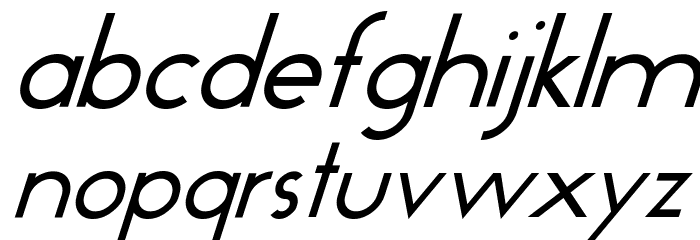 Geo Italic Font LOWERCASE