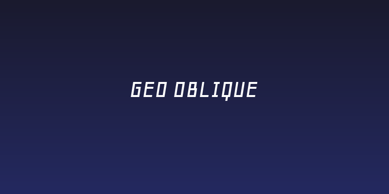 Geo Oblique Social Header