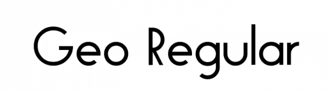 Geo Regular  font caratteri gratis