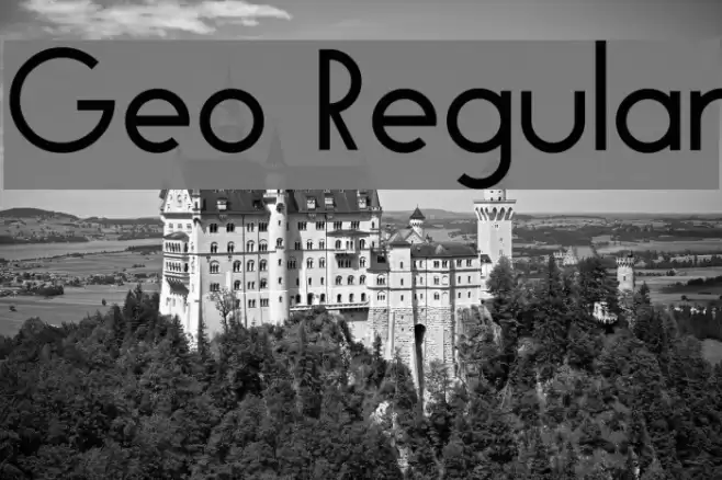 Geo Regular Font examples