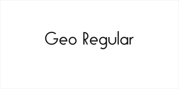 Geo Regular Logo