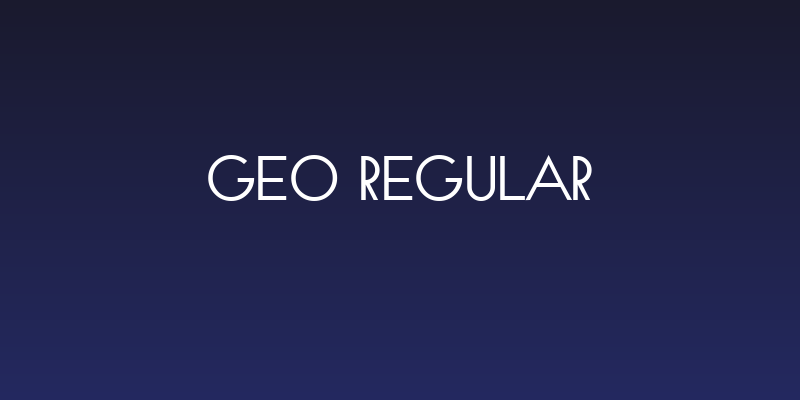 Geo Regular Social Header