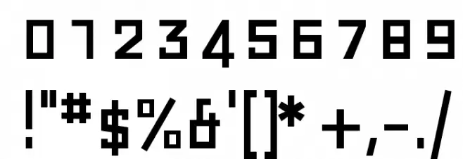 Geo Font OTHER CHARS