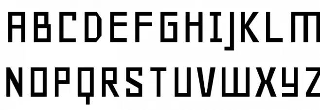 Geo Schriftart Groß