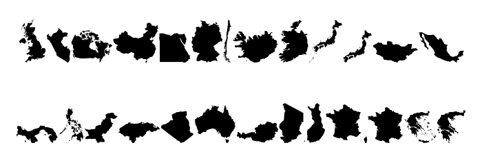 GeoBats Font LOWERCASE