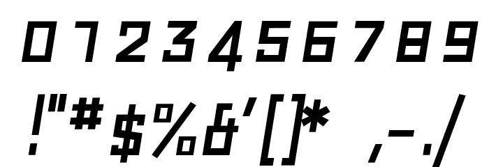 GeoOblique Font OTHER CHARS