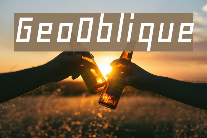 GeoOblique Font examples