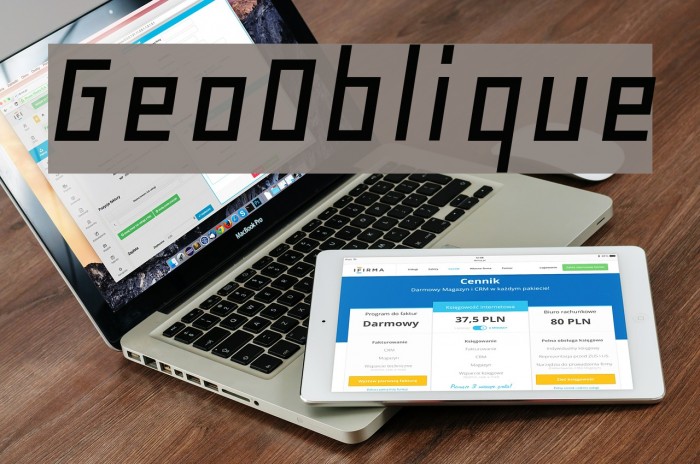 GeoOblique Font examples