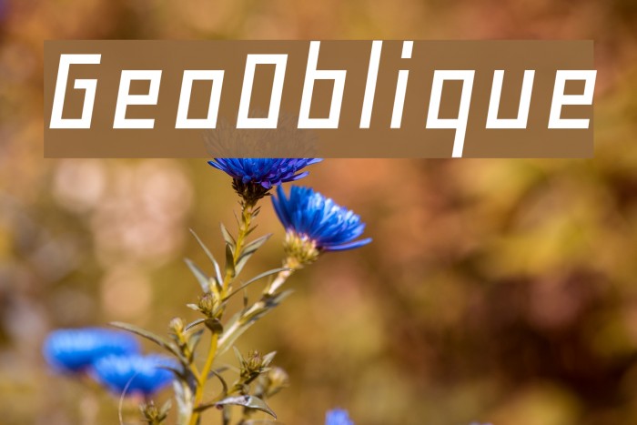 GeoOblique Font examples