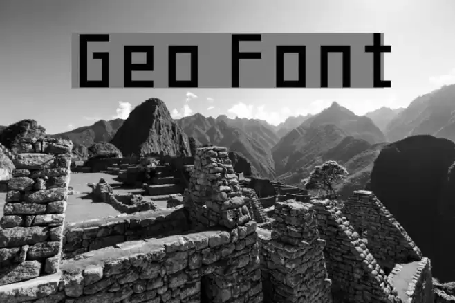 Geo Font examples