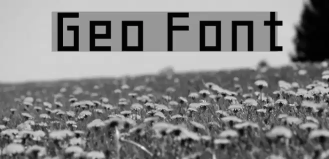 Geo Font examples