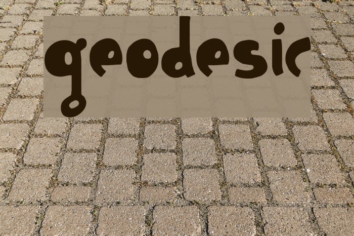 Geodesic Font examples