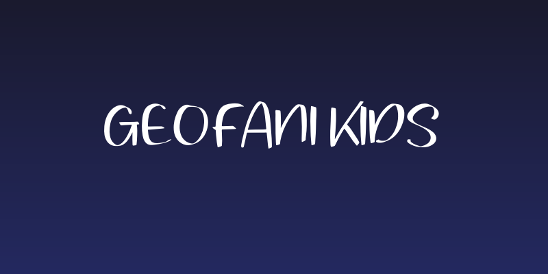 Geofani Kids Social Header