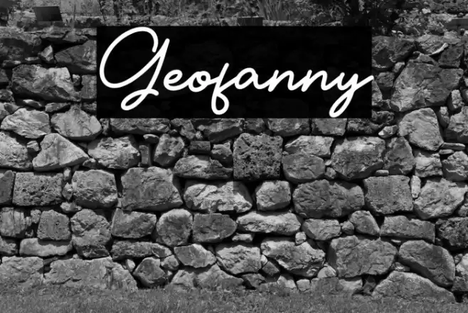 Geofanny Font examples