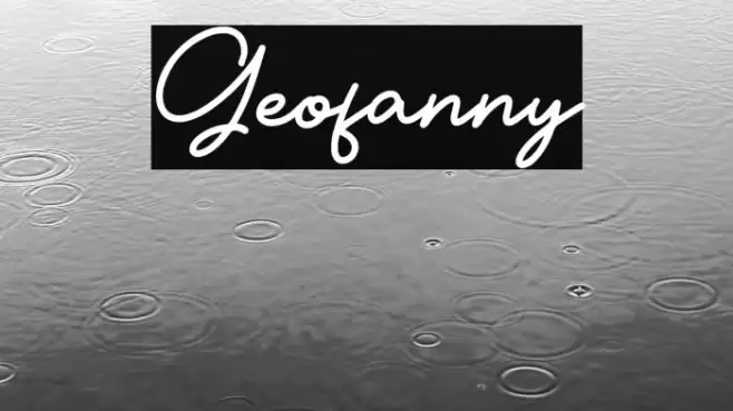 Geofanny Font examples