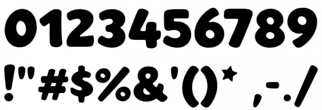 Geoffrey Bold Font OTHER CHARS