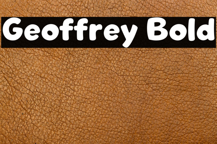 Geoffrey Bold Example 2