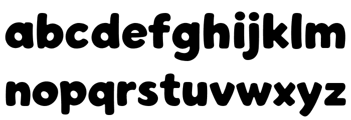 Geoffrey Bold Font LOWERCASE