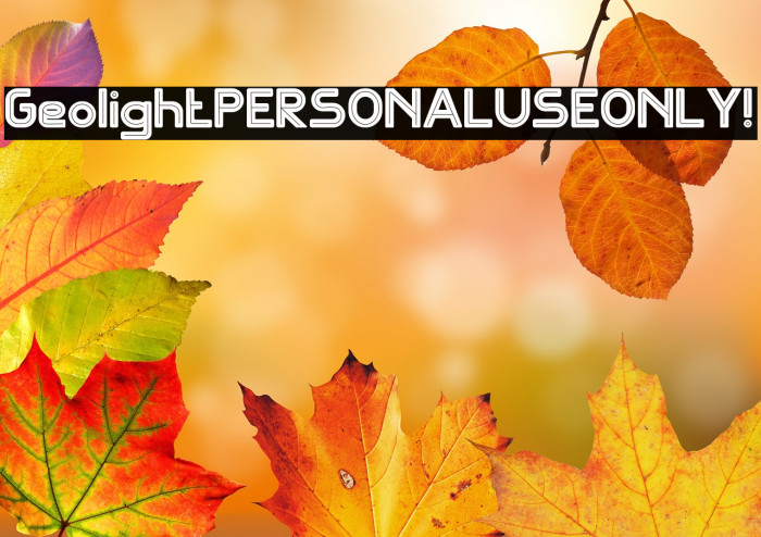 Geolight PERSONAL USE ONLY! Example 1