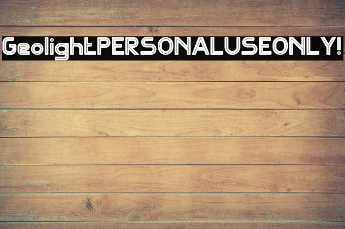 Geolight PERSONAL USE ONLY! Example 2