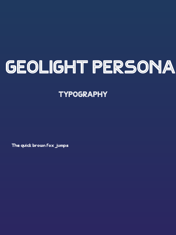 Geolight PERSONAL USE ONLY! Poster
