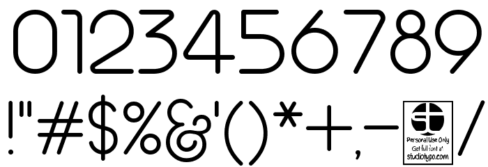 Geoma Light Demo Font OTHER CHARS
