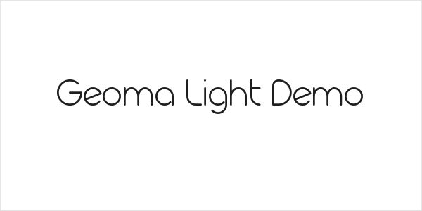 Geoma Light Demo Logo