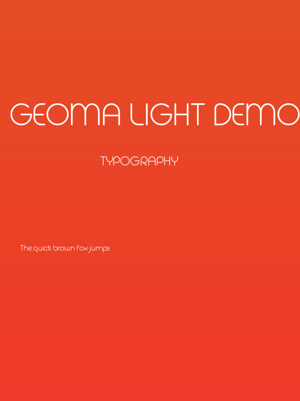Geoma Light Demo Poster