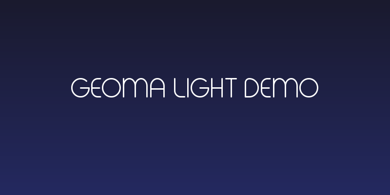 Geoma Light Demo Social Header