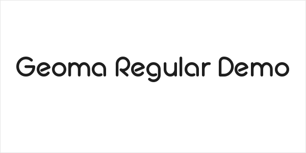 Geoma Regular Demo Logo