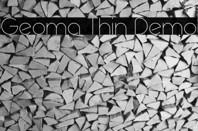 Geoma Thin Demo Font examples