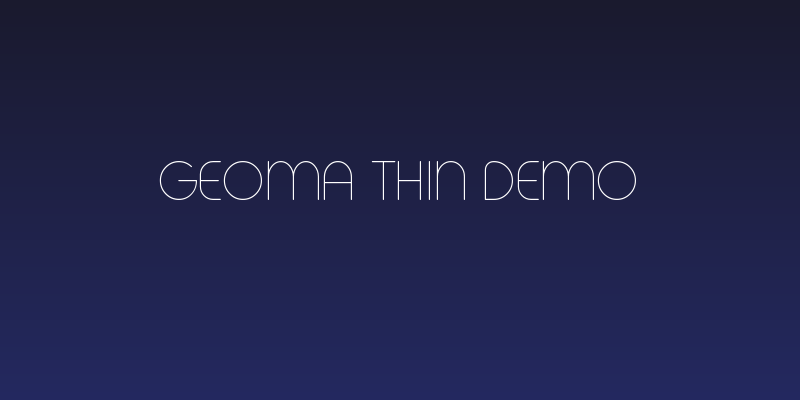 Geoma Thin Demo Social Header