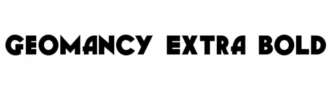 Geomancy Extra Bold  les polices de caractères gratuit tlcharger