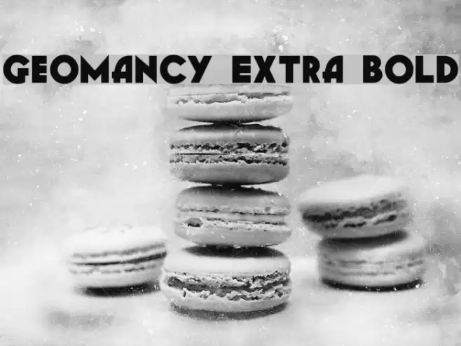Geomancy Extra Bold Font examples