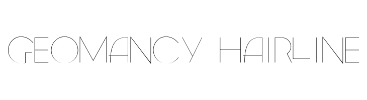 Geomancy Hairline Font