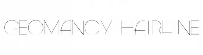 Geomancy Hairline  لخطوط تنزيل