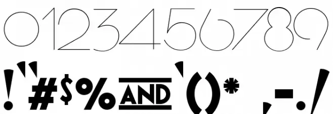 Geomancy Hairline Font OTHER CHARS